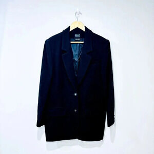 R.E.A.L.  CLOTHES Vintage black‎ wool blazer